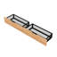 Lit superposé convertible en métal, noir - avec 2 tiroirs efficaces, tiroirs de lit double, stable et tendance