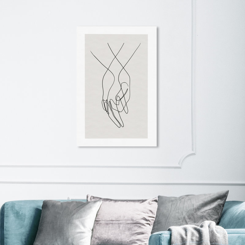 «Hands Shapes», impression sur toile, Toile tendue, H 36 po x l 24 po, Sans cadre