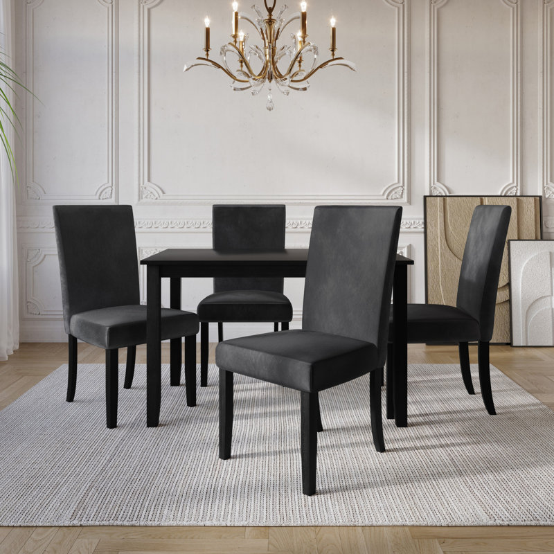 Ensemble de salle à manger Marcell, Gris foncé