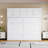 Queen Size Murphy Bed Wall Bed with Top Cabinets-1564283811