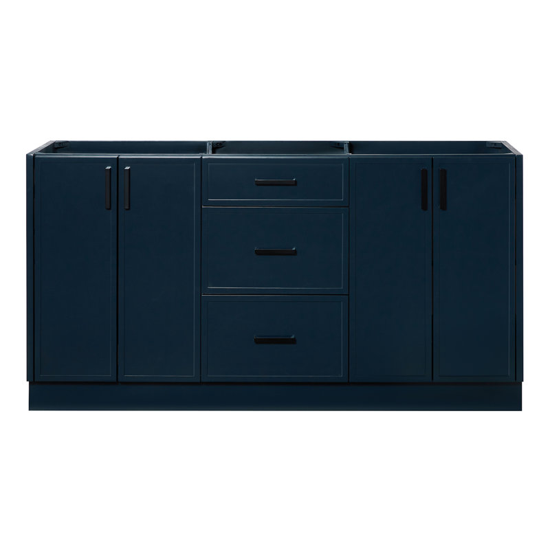 Armoire à double cuve en chêne Ariel Kelley, Marine