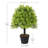 24" UV-Resistant Artificial Topiary Boxwood Ball Trees