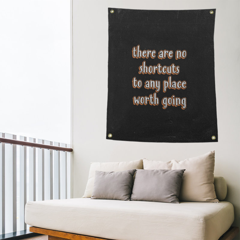 Tapisserie tableau noir en polyester pas de guillemets, H 59 pi x l 50 po, Orange