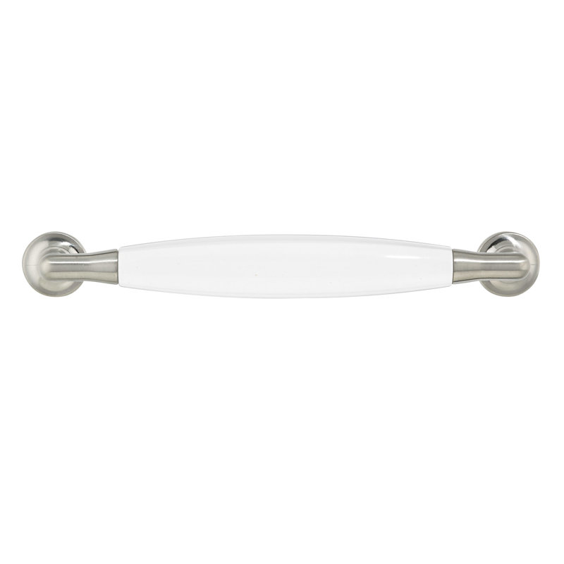 Poignée barre 6 5/16 po Inspiration, Transparent / nickel brossé