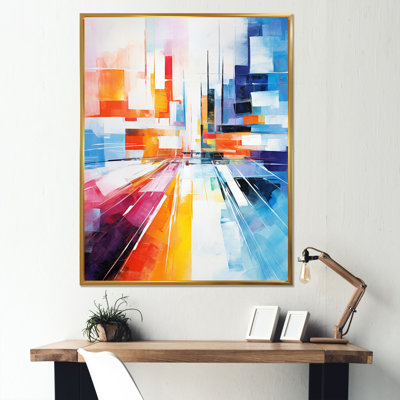 Colorful Cubism 24Hrs Le Man Race Track VI - Race Tracks Wall Art