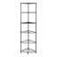 6-Tier Triangle Corner Wire Shelving, Black-1715531180