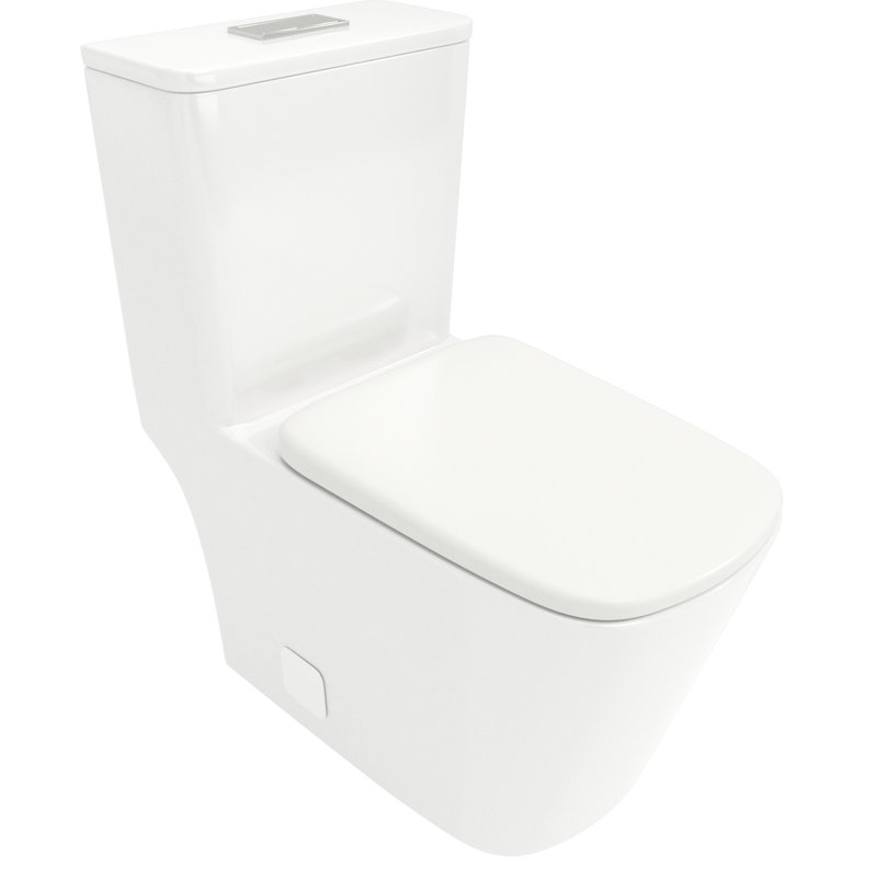 Toilette en céramique à double chasse - Utilisation efficace de l'eau, technologie avancée de siphon économique, chasse d'eau sans faille
