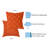 Visions I Embroidered Outdoor Throw Pillow