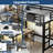 Twin XL Metal Loft Bed with Charging Station and LED Light, Space-Saving Design-680655155