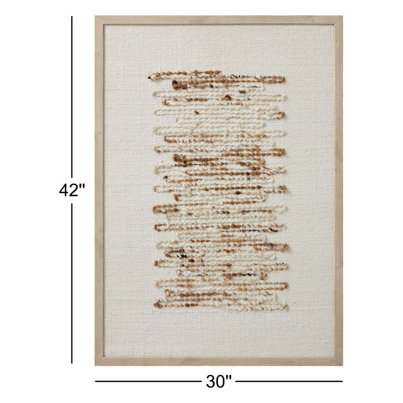 Amber Lewis x Loloi Greenwich Gold / Ivory 2'-6" x 3'-6" Wall Art