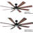 Delontae 60'' Ceiling Fan with LED Lights-781141501