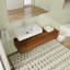 Meuble-lavabo mural simple 60 po avec comptoir en résine