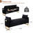 Lunara 66"W Upholstered Velvet Modern Bedroom Storage Bench End of Bed with Gold Legs,Arm Pocket and 2 Pillows-1617864945-1632107627