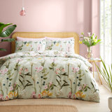 Cotton Floral Duvet Cover Set with Pillowcases