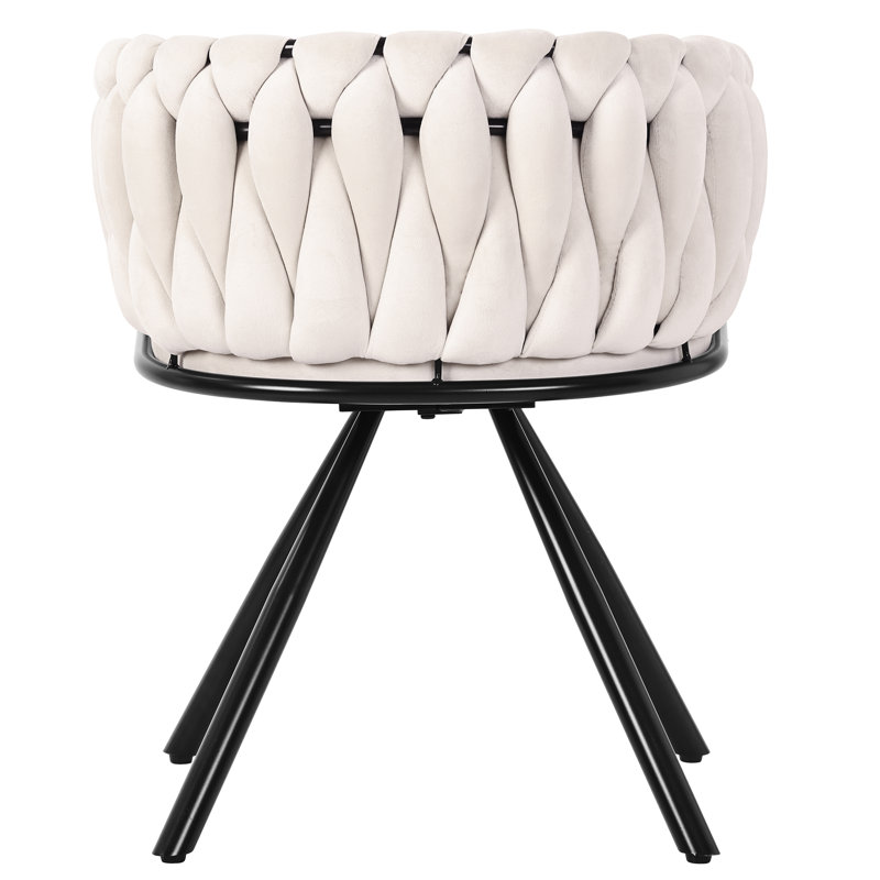 Metal Side Chair in Beige