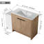 Ensemble de meuble-lavabo moderne "- lavabo en céramique et armoire de rangement avec porte à fermeture en douceur, design kd