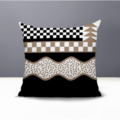 Trix Abstract Reversible Indoor/Outdoor Square Pillow