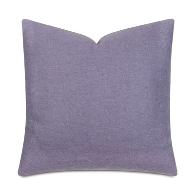 Heathered Wool Textured Wool Blend Reversible Throw Pillow