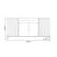 Buffet en bois manufacturé Modern White-2006749511