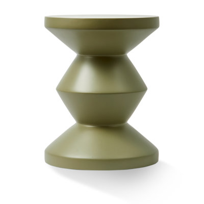 Alfrida Zig Zag Matt Olive Outdoorend Table