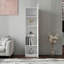 Armoire de rangement blanche avec 5 tablettes