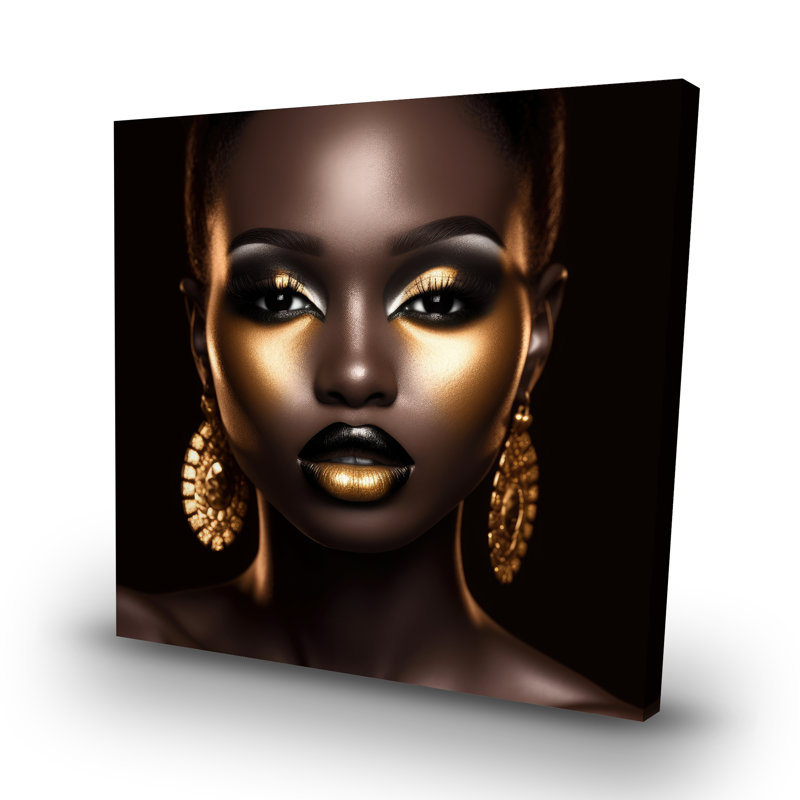 Piercing gaze - 32"x32" art on canvas
