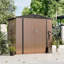 Large Galvanized Steel Lockable Apex Metal Shed