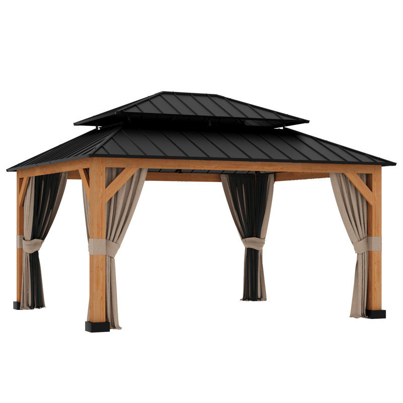 15 Ft. W x 13 Ft. D Aluminum Patio Gazebo