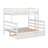 Twin XL Over Queen Bunk Bed With Trundle,  Solid Wood Bunk Bed With Ladder-124896468