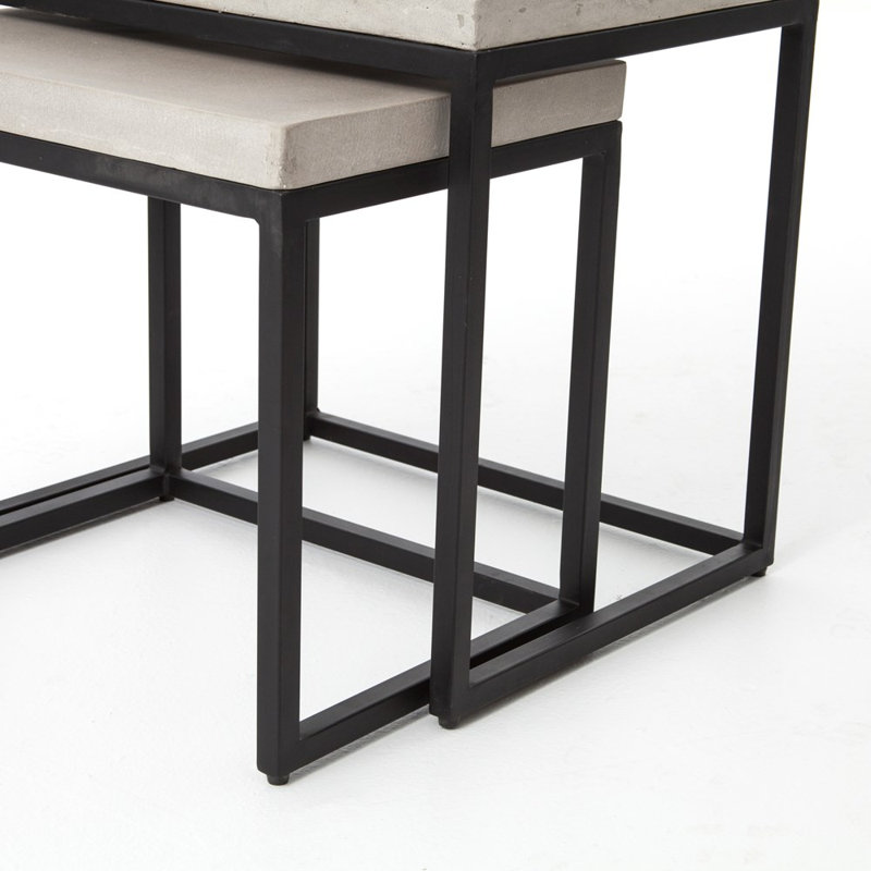 Helios 19.75'' Stone Outdoor Table Sets