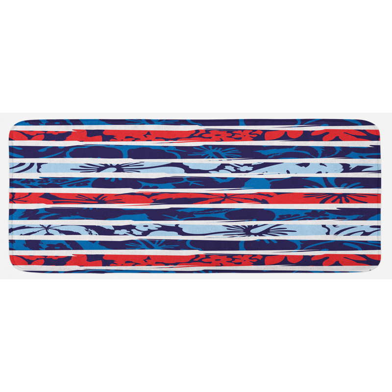 Tapis de cuisine tropical hibiscus tropical
