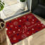 Tapis d'appoint à motif de feux d'artifice rouges 47 po x 31 po pour chambre d'amis
