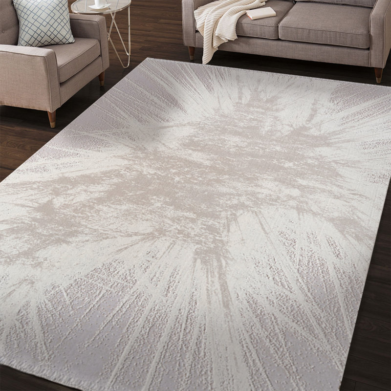 Stefane Cotton Abstract Rug, Rectangle 2'8" x 5'