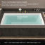 Baignoire encastrée rectangulaire 39,37 po x 27,56 po encastrée en acrylique-133145240