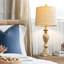 Ensemble de 2 lampes de table de 25,75 po pour le salon, la chambre à coucher, la lampe de chevet à commande tactile à 3 réglages d'intensité, la table de chevet moderne et l'abat-jour en tissu de style rétro-910074041