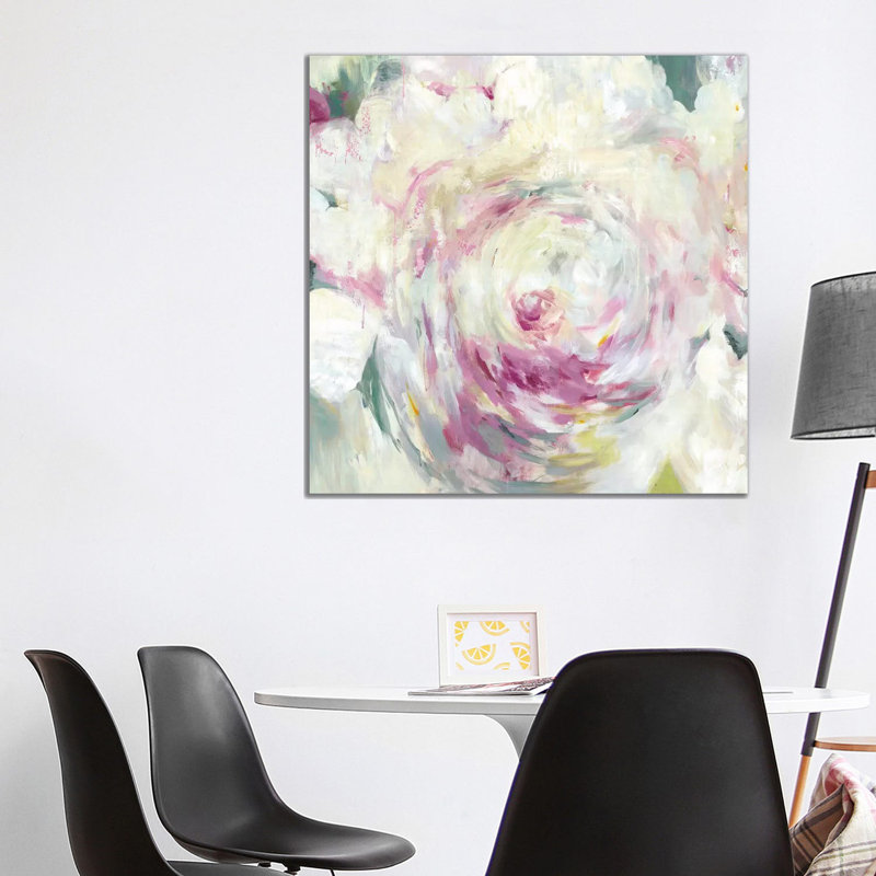 Shabby Peony I - Wrapped Canvas Painting, 93.98 cm H x 93.98 cm W x 1.91 cm D