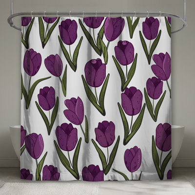 Rideau de douche Tulipes - Cottage