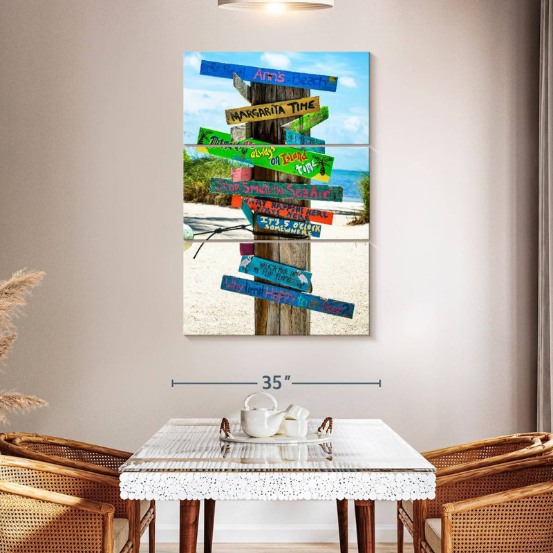 Tergel Beach Signs, 32" H x 20" W