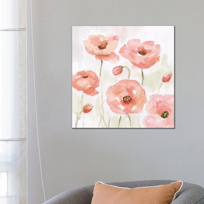 "Spring Poppies I" par Nan, reproduction d’art