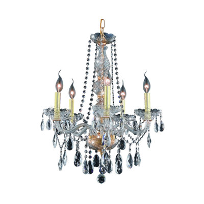 Pinkston Glass Dimmable Classic / Traditional Chandelier