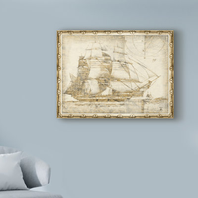 Ghost Ship I by Vision Studio - Wrapped Canvas Graphic Art Print