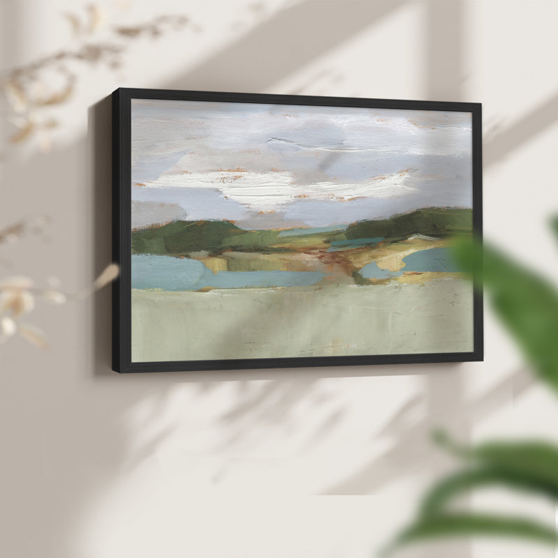 High Noon Vista Study II - Reproduction encadrée - Restickable, H 22 po x l 28 po, Noir, noir, noir, noir