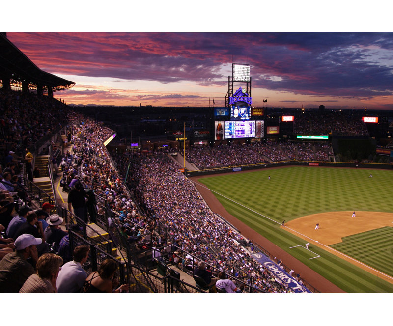 Coors Field, 16" H x 24" W