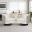 Velvet Upholstered Swivel Barrel Chair-1302414056