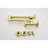 Gold Kitchen Faucet - Brass, Hot Cold Water, 3 Handles, 2 Holes, Wall Mount, Corrosion Layer, Gentle Water Stream Sink Treatment, Splash- Flow