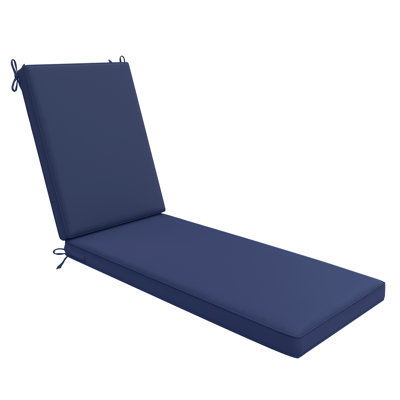 Outdoor Chaise Lounge Cushion - Waterproof, Weather-Resistant, Patio Furniture Replacement
