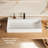 Solid Surface Wall Mounted Rectangular Basin Sink With Faucet Hole