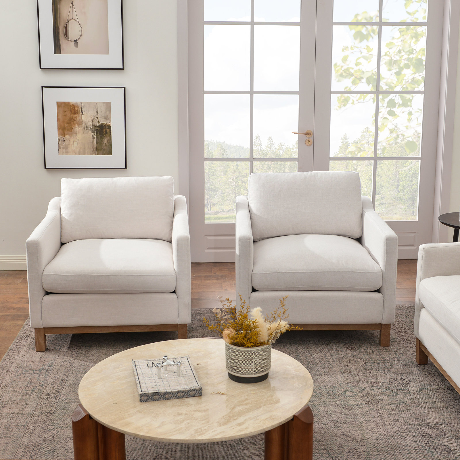 Oak Armchair, Cloud