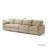 Kessi 134" Upholstered Slipcovered Sofa-2070780335