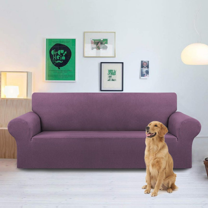 Housse de canapé 1 pièce Stretch, Mauve, H 94 po x l 110 po x P 3,8 po